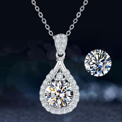 Wholesale Moissanite Women's Clavicle Chain Zircon Pendant ACC-PT-JRD001
