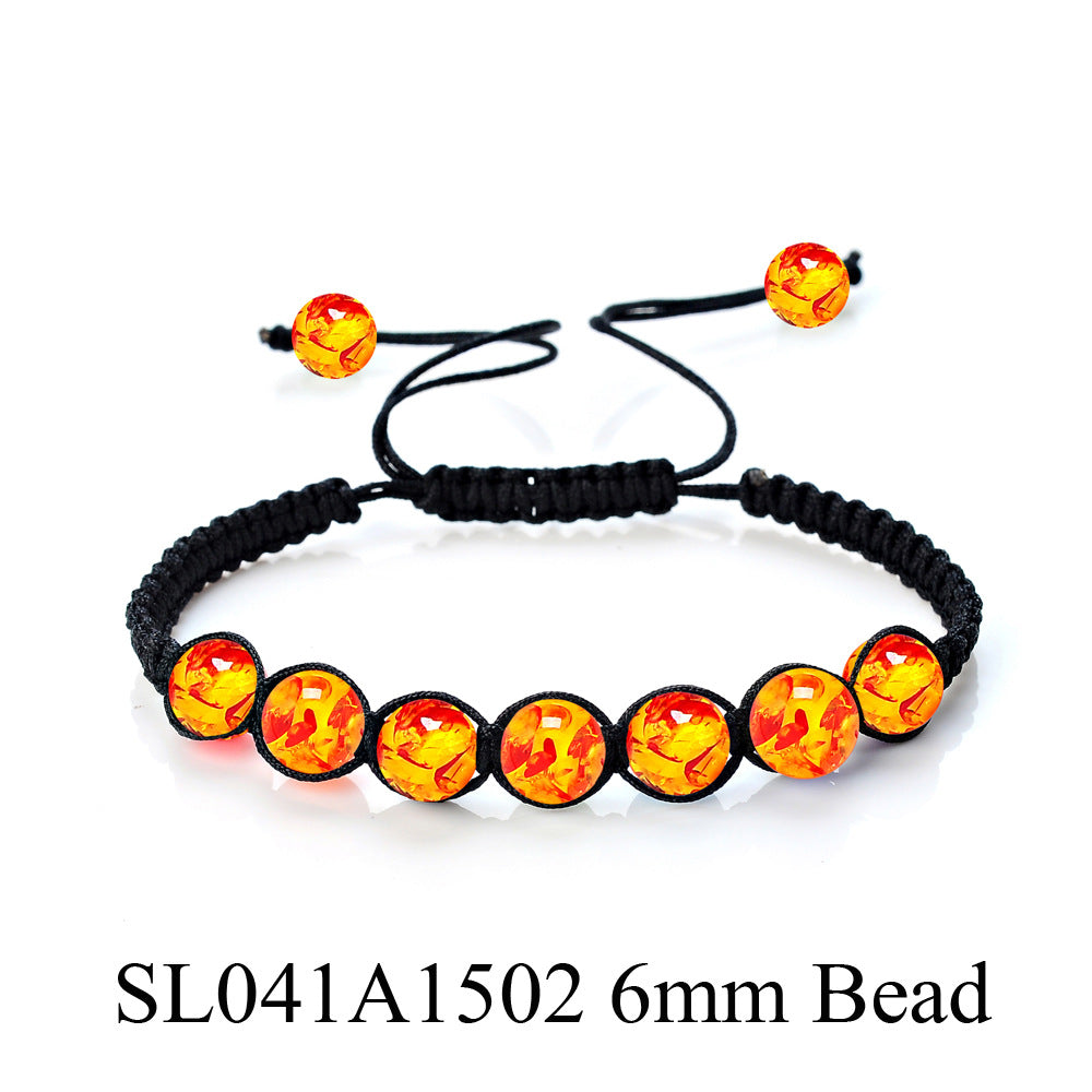 Wholesale Multi Variety Round Bead Stone Woven Amethyst Bracelet