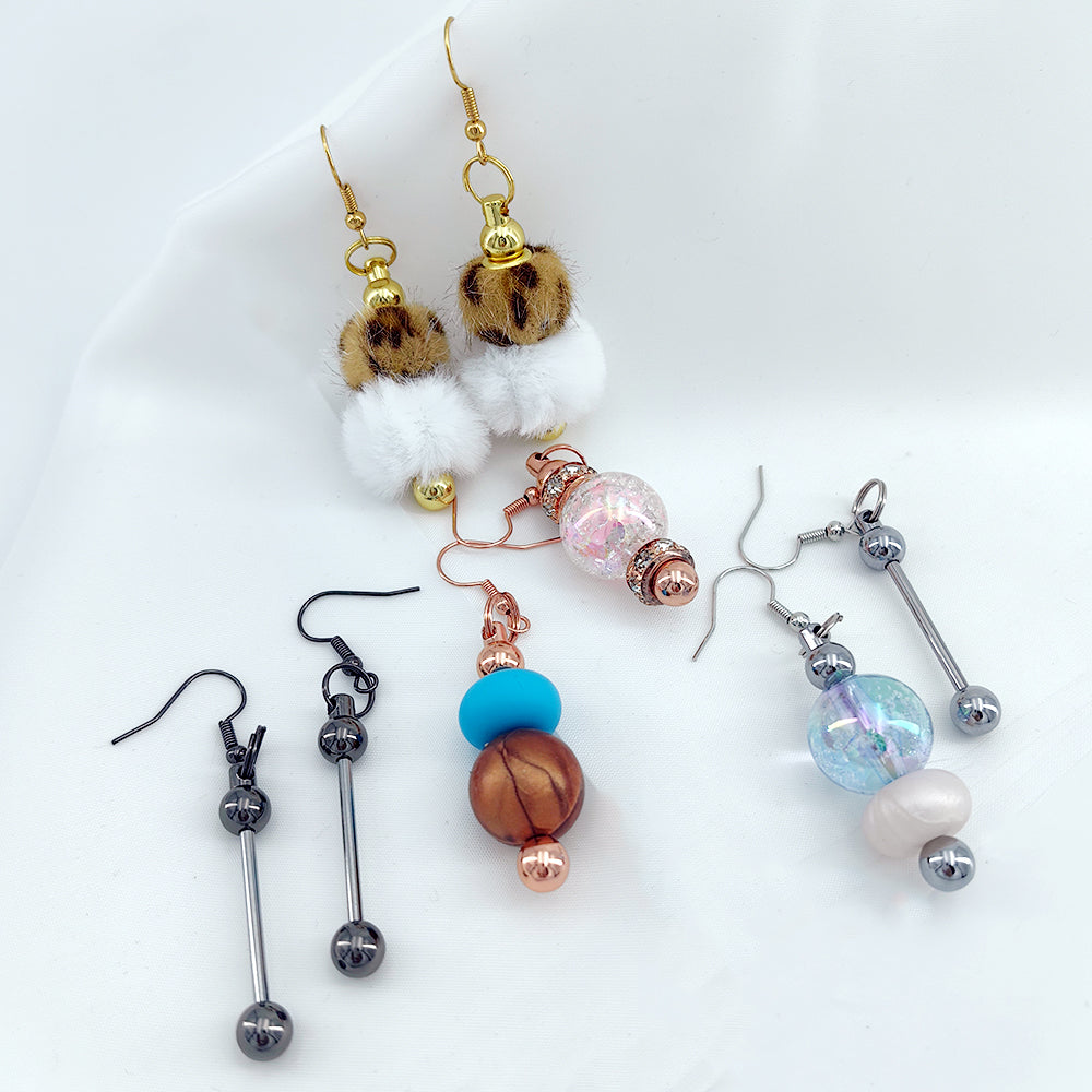 Wholesale Beadable Earrings Bars DIY Beaded Earrings ACC-ES-BF001