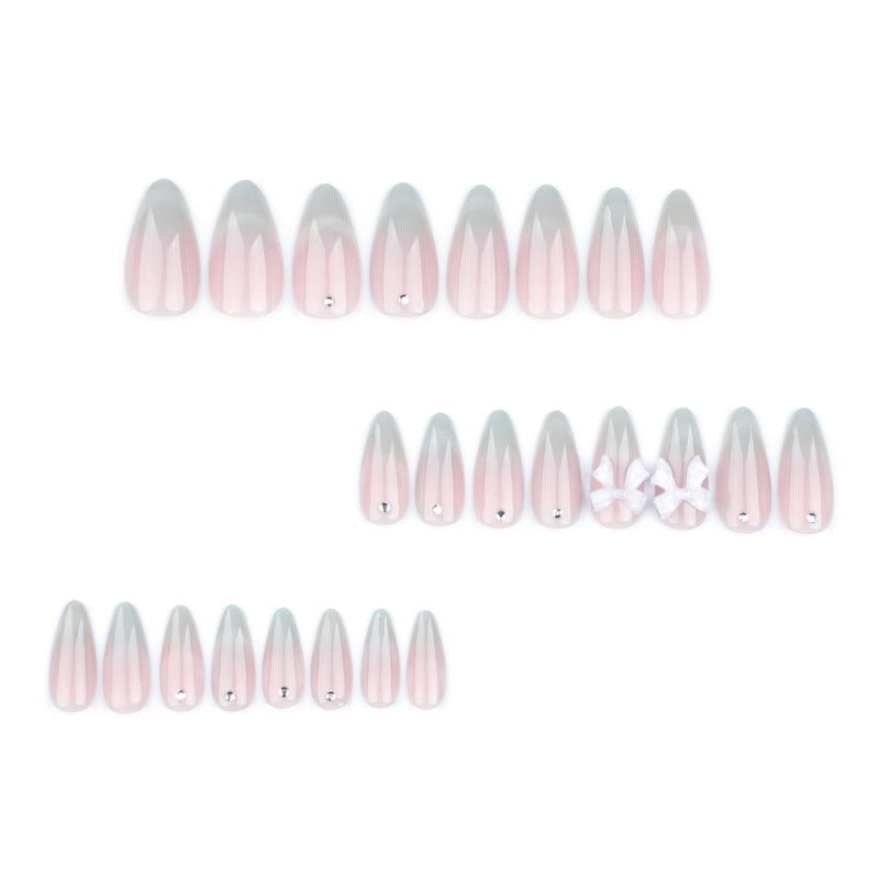 Wholesale 24 Pieces/box Bow Cat Eye 3D Nails Kits Nail Stickers ACC-NS-LeFan144