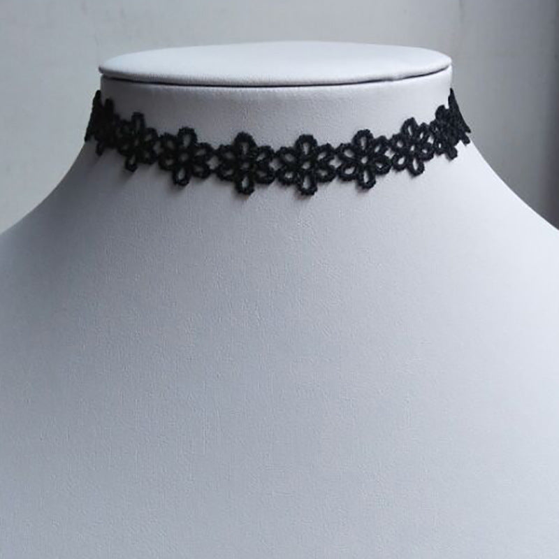 Wholesale vintage velvet lace neckband short clavicle chain necklaces