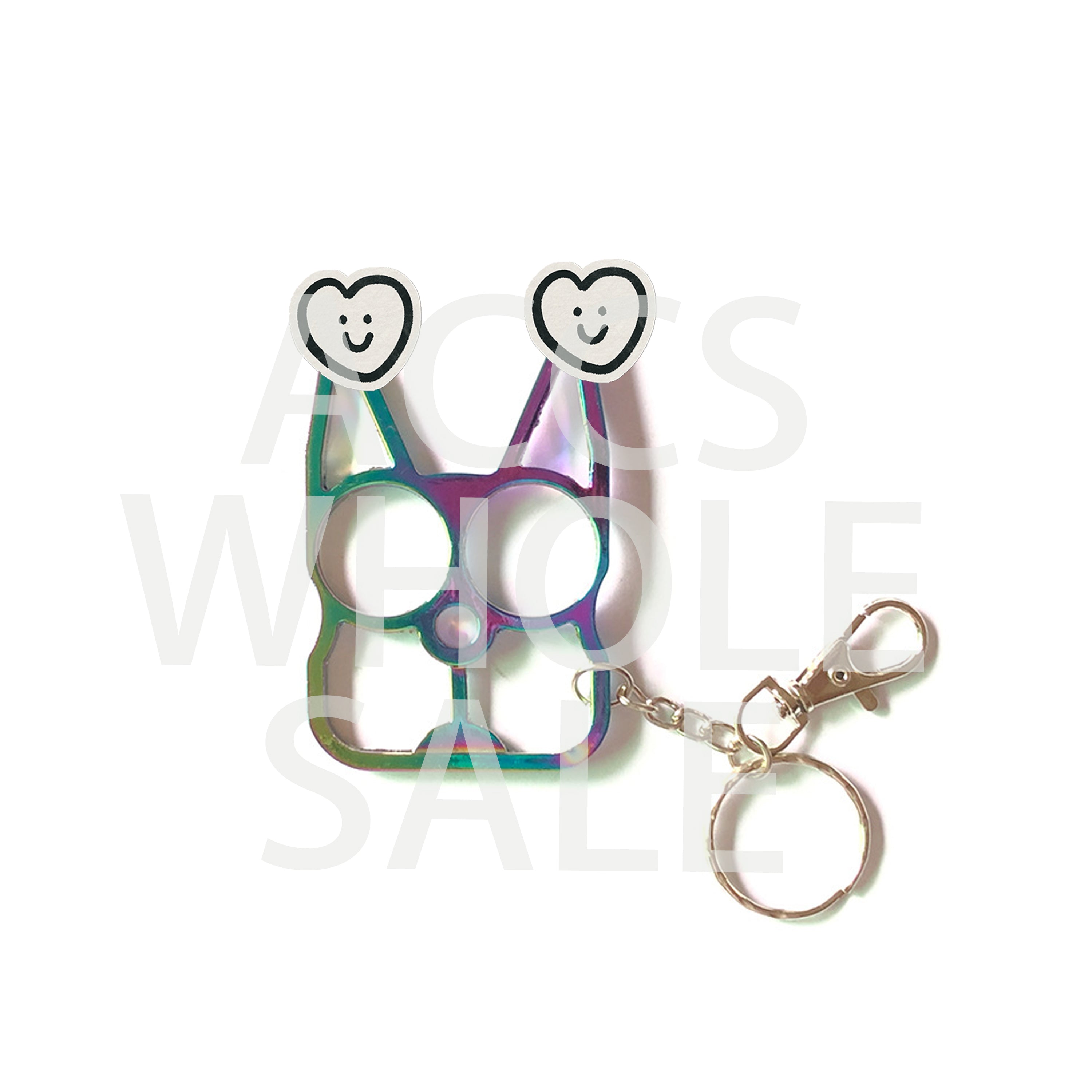 Wholesale Outdoor Gear Colorful Leopard Print Metal Keychains