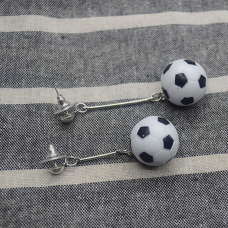 Wholesale Badminton Football Tennis Asymmetric Sports Earrings ACC-ES-XN026