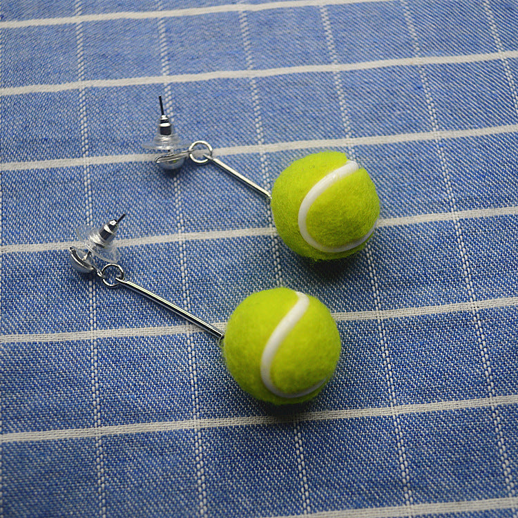 Wholesale Badminton Football Tennis Asymmetric Sports Earrings ACC-ES-XN026