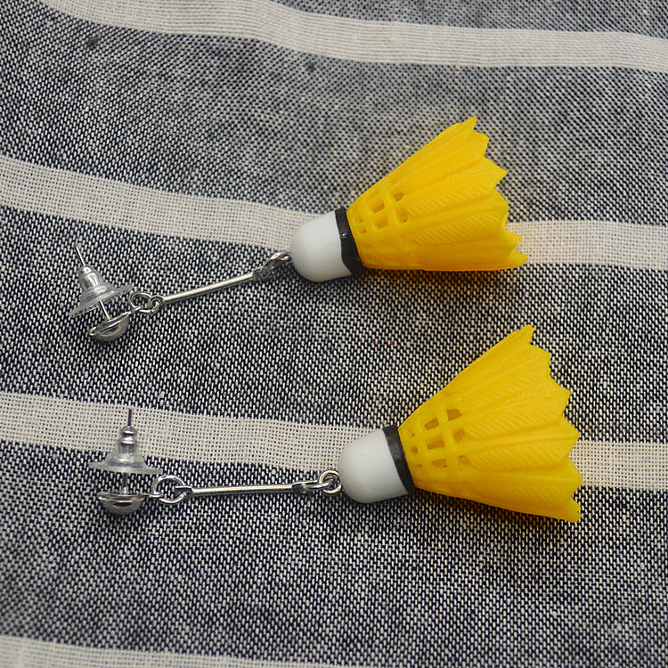Wholesale Badminton Football Tennis Asymmetric Sports Earrings ACC-ES-XN026