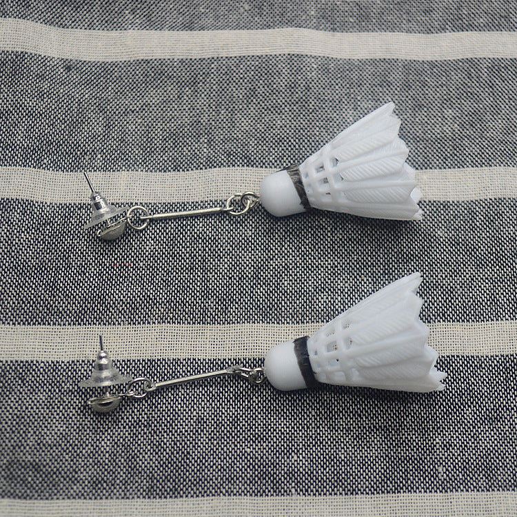 Wholesale Badminton Football Tennis Asymmetric Sports Earrings ACC-ES-XN026