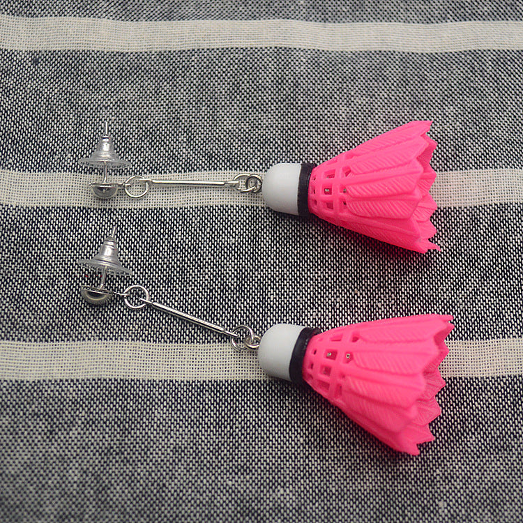 Wholesale Badminton Football Tennis Asymmetric Sports Earrings ACC-ES-XN026