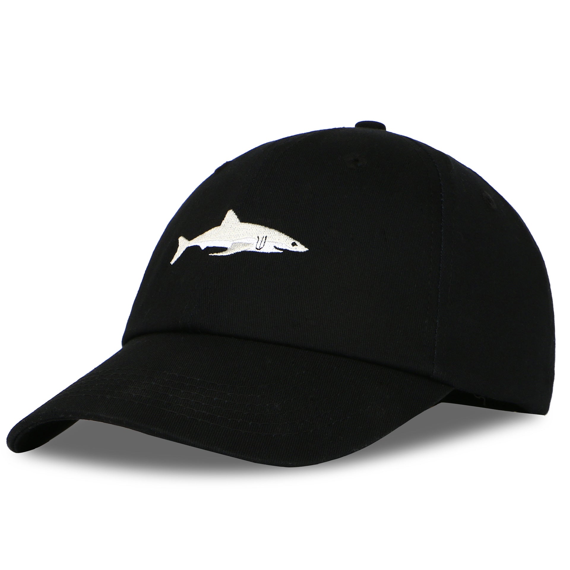 Wholesale  cartoon washed embroidered shark baseball cap