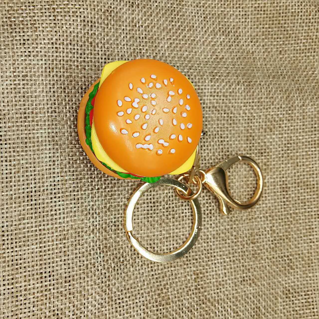 Wholesale Mini Burger Resin Toy Keychain Creative Keychain ACC-KC-YouY006