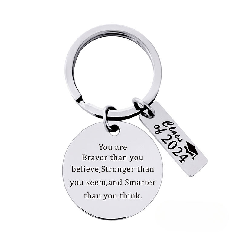 Wholesale 2024 Graduation Season Gift Stainless Steel Keychain ACC-KC-Ganggu011