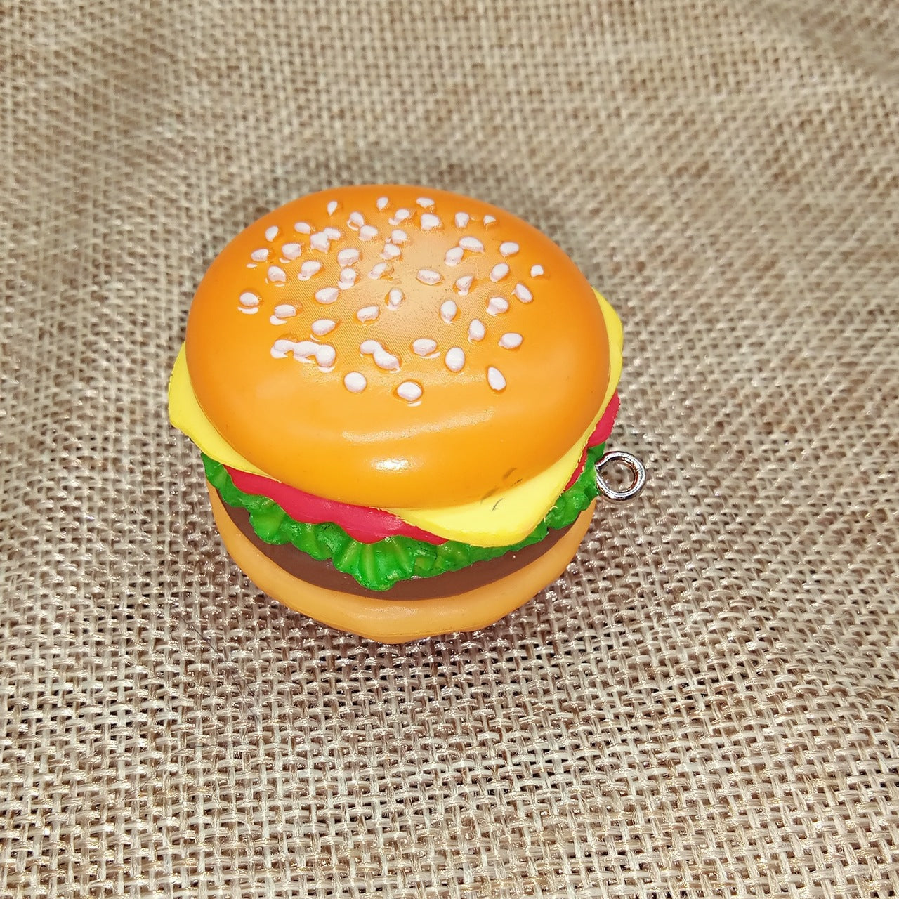 Wholesale Mini Burger Resin Toy Keychain Creative Keychain ACC-KC-YouY006