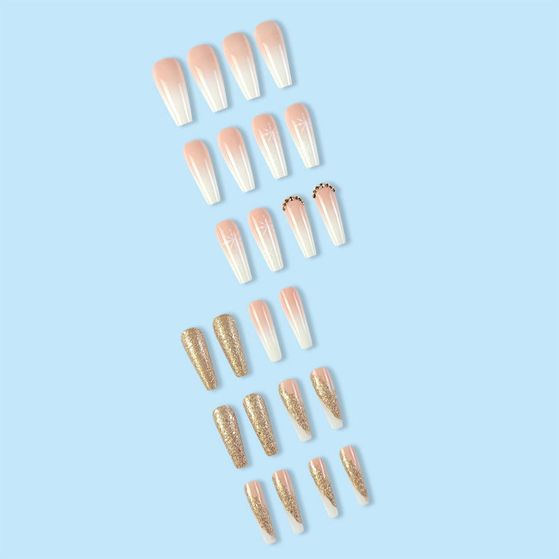 Wholesale 24 Pieces/box Christmas Snowflake Diamond Nails Kits Nail Stickers ACC-NS-QXJ045