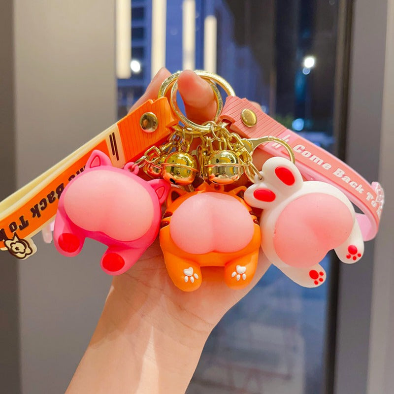 Wholesale Cute Elastic Cat Keychain ACC-KC-JinYao002