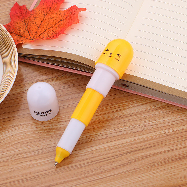 Wholesale Cute Pill Ballpoint Pen Cartoon Retractable Capsule Pen ACC-PN-Liuj015