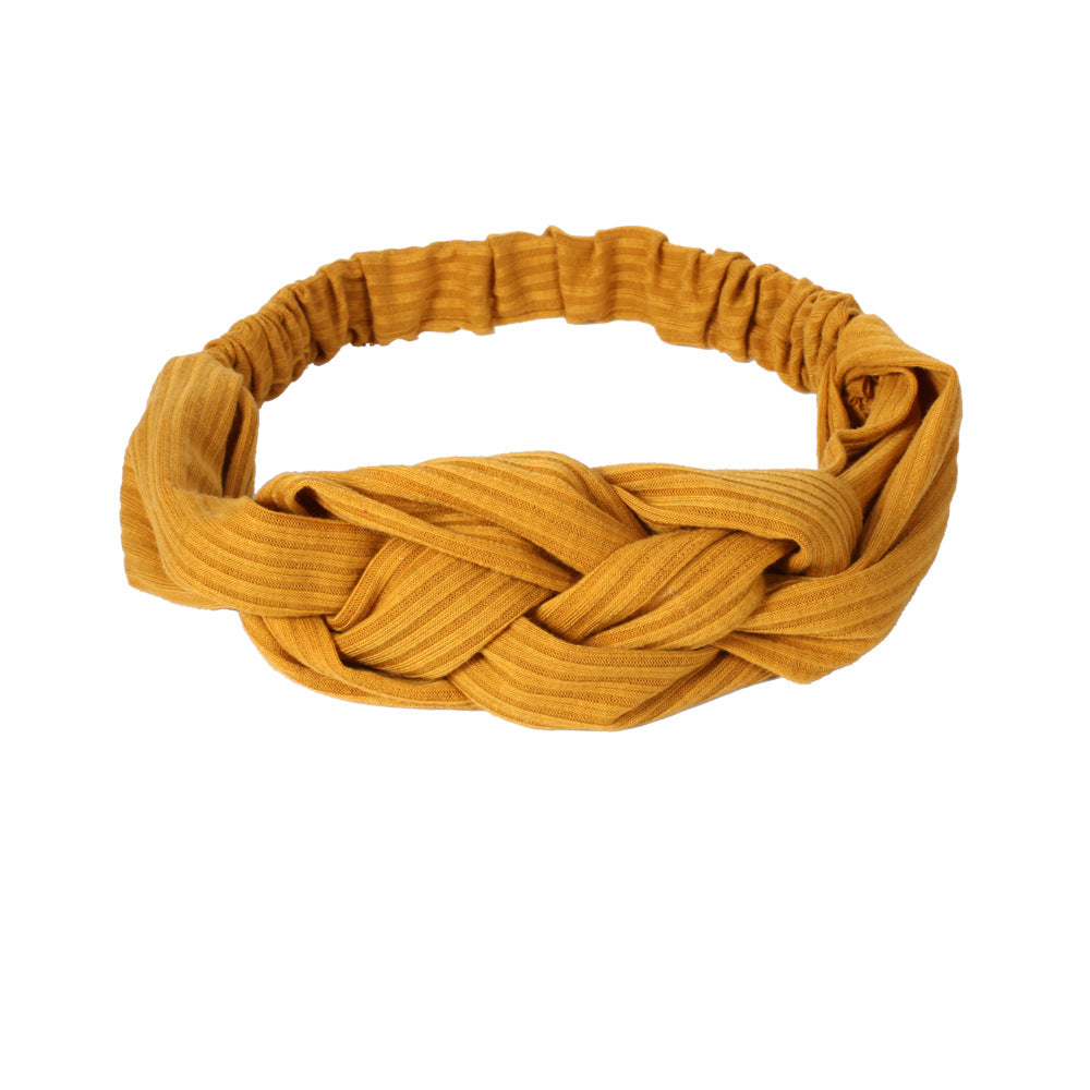 Wholesale Wide Braid Shape Headband Colors Optional Headband Hair Scrunchies ACC-HS-XinY001