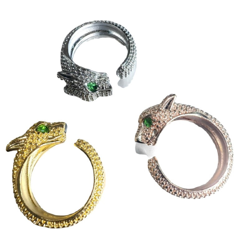 Wholesale Leopard Head Full Diamond Ring ACC-RS-Nisen007