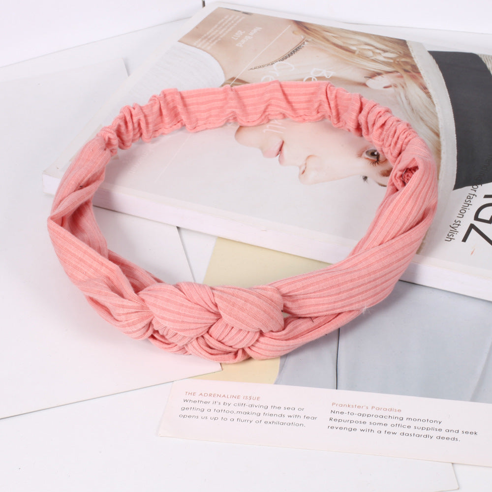 Wholesale Wide Braid Shape Headband Colors Optional Headband Hair Scrunchies ACC-HS-XinY001