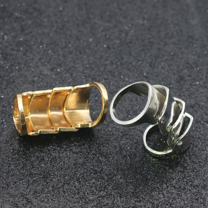 Wholesale  metal texture armor finger  ring