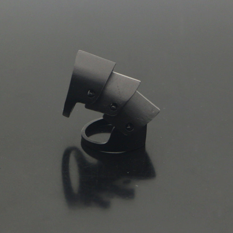 Wholesale  metal texture armor finger  ring