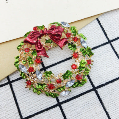 Wholesale Christmas Combination Series Santa Claus Deer Brooch ACC-BCH-DingZhou001