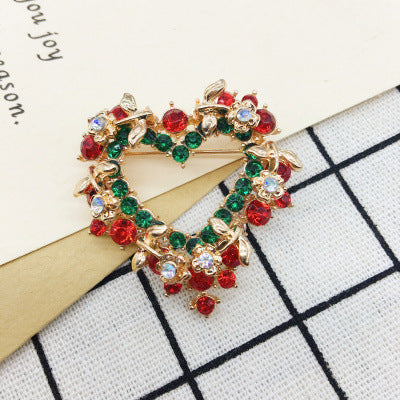 Wholesale Christmas Combination Series Santa Claus Deer Brooch ACC-BCH-DingZhou001