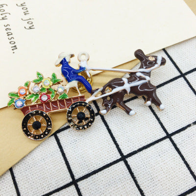 Wholesale Christmas Combination Series Santa Claus Deer Brooch ACC-BCH-DingZhou001
