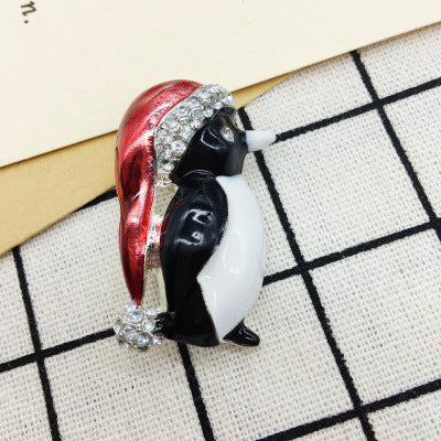 Wholesale Christmas Combination Series Santa Claus Deer Brooch ACC-BCH-DingZhou001