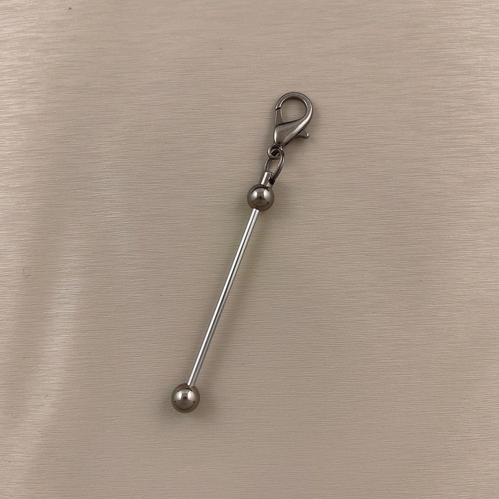 Wholesale Beadable Bar Keychains DIY Zipper Decoration ACC-KC-HuaH007