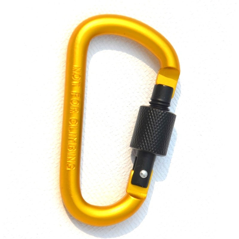 Wholesale Bold 8CM D-type Locking Carabiner Aluminum Alloy Backpack Buckle ACC-KC-KaBiao013