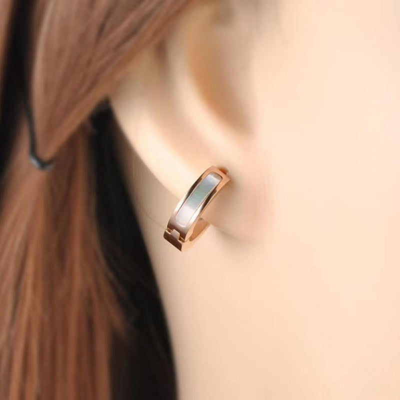 Wholesale Light Luxury Style Stainless Steel Shell Earrings ACC-ES-MuShan068