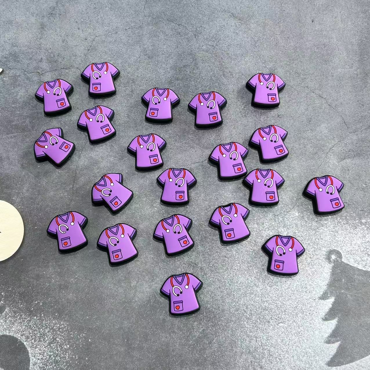 Wholesale 20pcs Cartoon Nurse Silicone Beads Focal Beads DIY Beaded Pen Accessories ACC-BDS-RongFa030