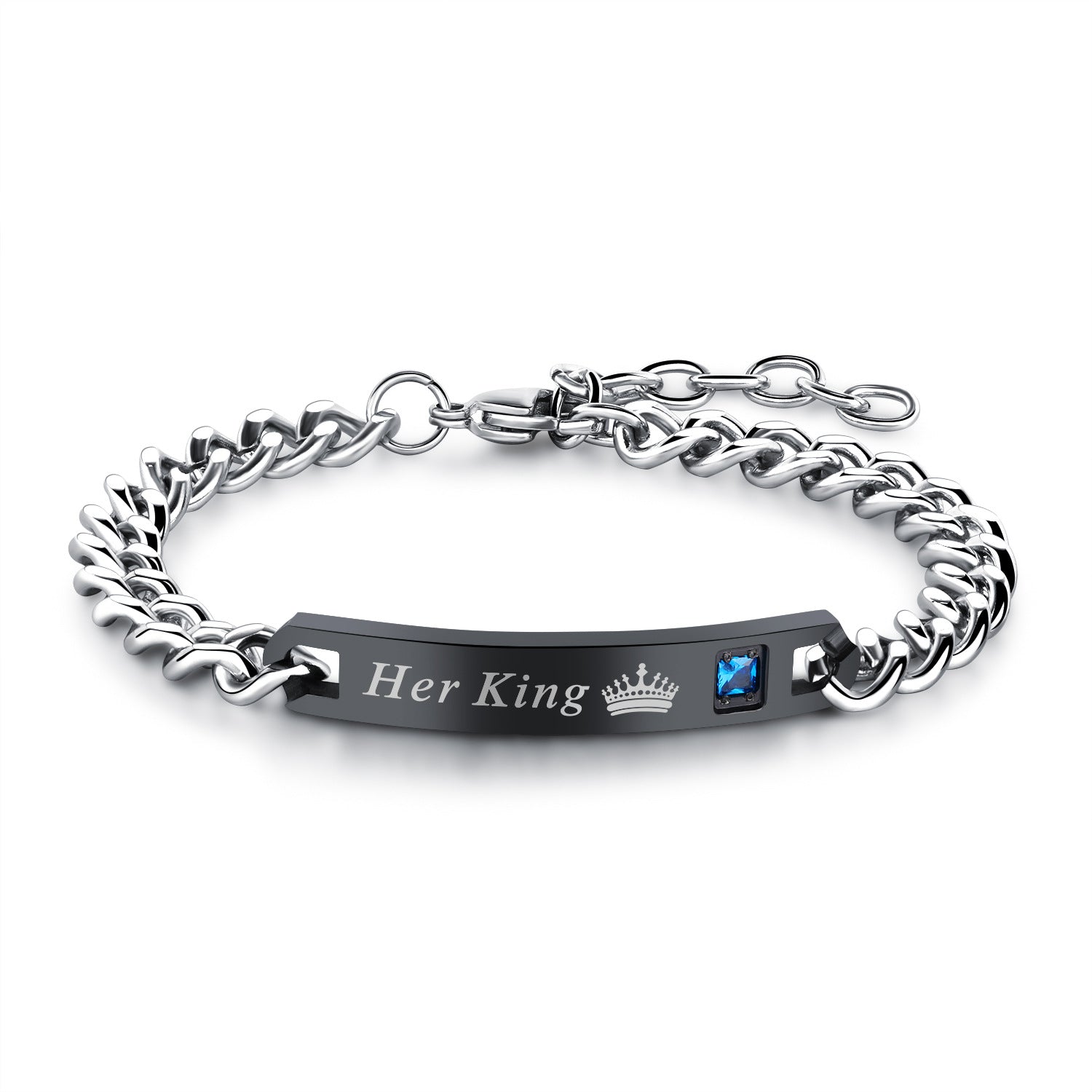 Wholesale Valentine's Day Zircon Titanium Steel Bracelet