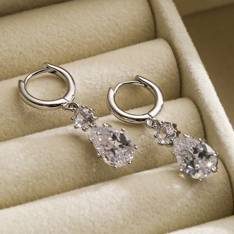 Wholesale Zircon Geometric Earrings ACC-ES-AG006