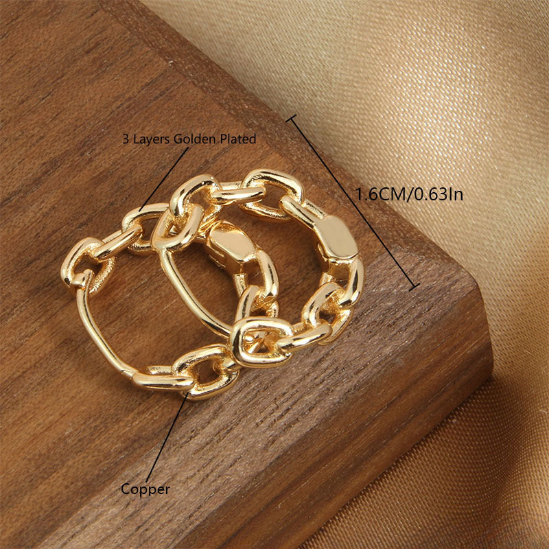 Wholesale Geometric Hollow Love Copper Gold Plated Micro-Inlaid Zirconia Earrings Hoop Earrings ACC-ES-BaiTian001
