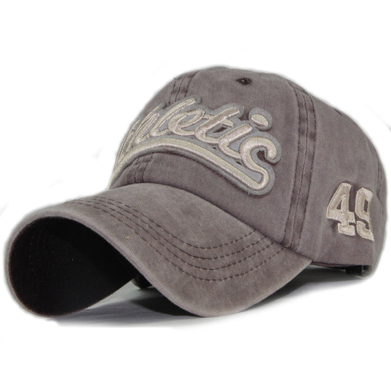 Wholesale Pure Cotton Washed Coated Baseball Cap Embroidered Patch Hat ACC-HT-SuTe010