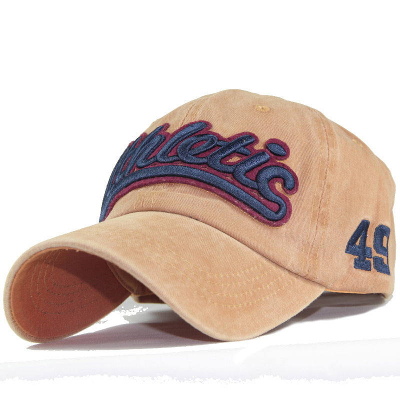 Wholesale Pure Cotton Washed Coated Baseball Cap Embroidered Patch Hat ACC-HT-SuTe010