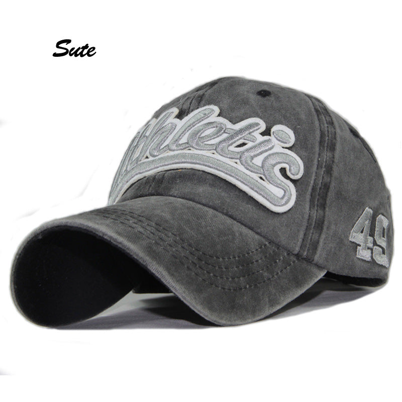 Wholesale Pure Cotton Washed Coated Baseball Cap Embroidered Patch Hat ACC-HT-SuTe010