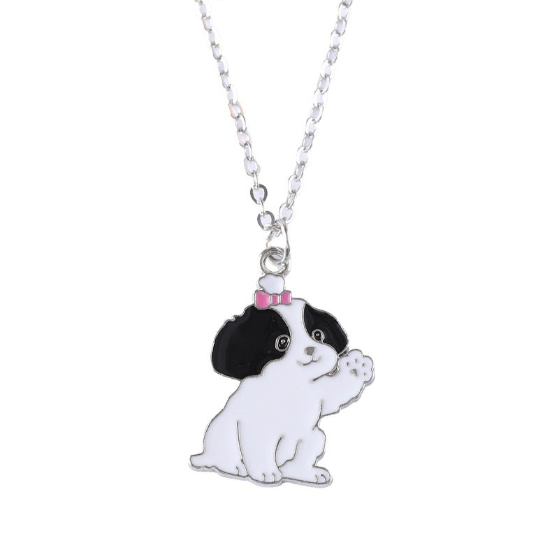 Wholesale Cute Animal Cartoon Oil Drop Necklace ACC-NE-zhiyu008
