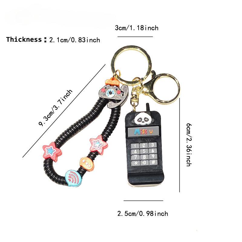 Wholesale Cartoon Mini Phone Doll Keychains ACC-KC-GongZ035