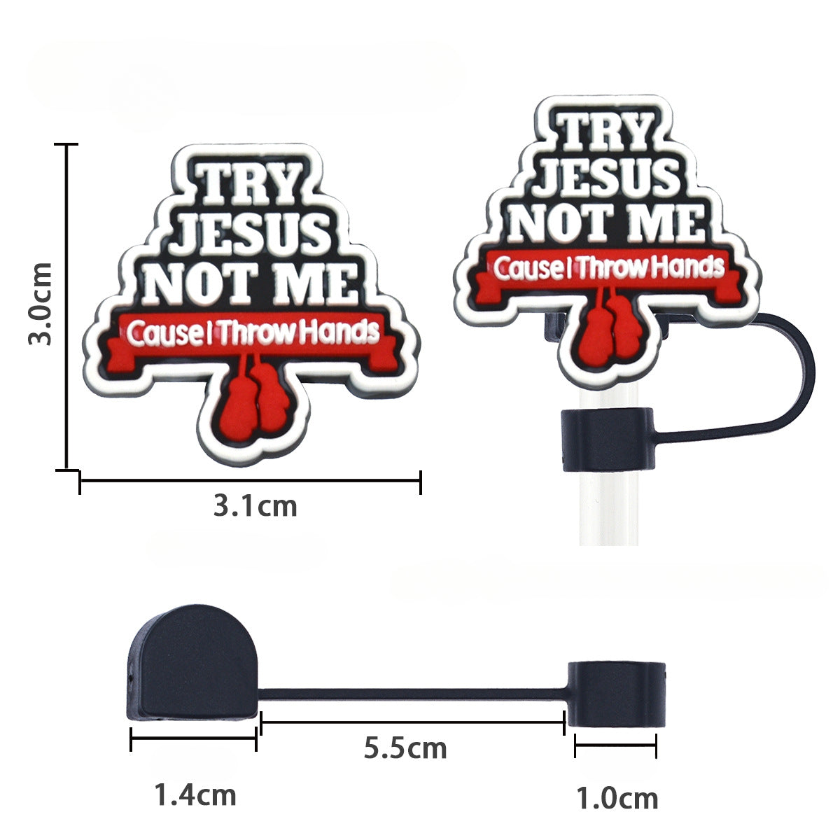 Wholesale Random Color 100pcs Fitness Sports Straw Tube Cap 10mm Soft Plastic Straw Decoration Straw Cover ACC-SCR-RYY023