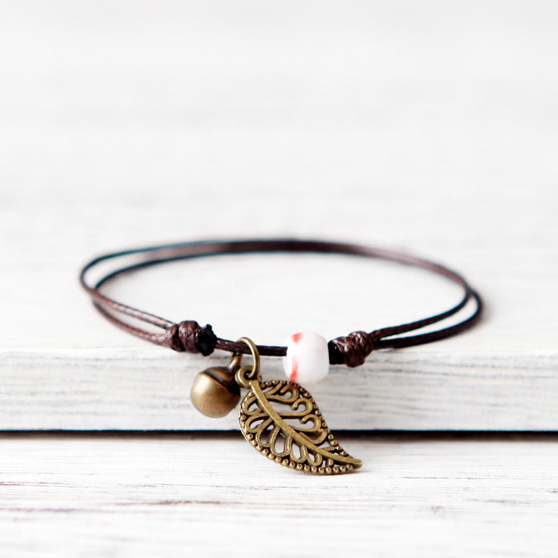 Wholesale Bohemian Retro  Leaf Bracelet Jewelry