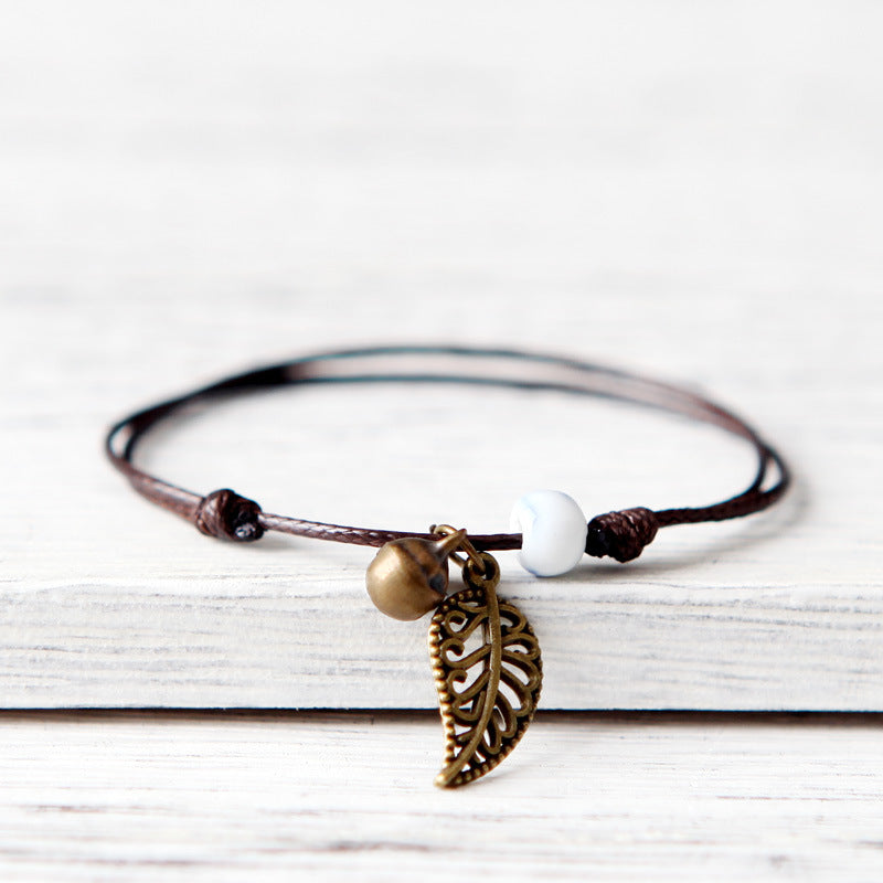 Wholesale Bohemian Retro  Leaf Bracelet Jewelry