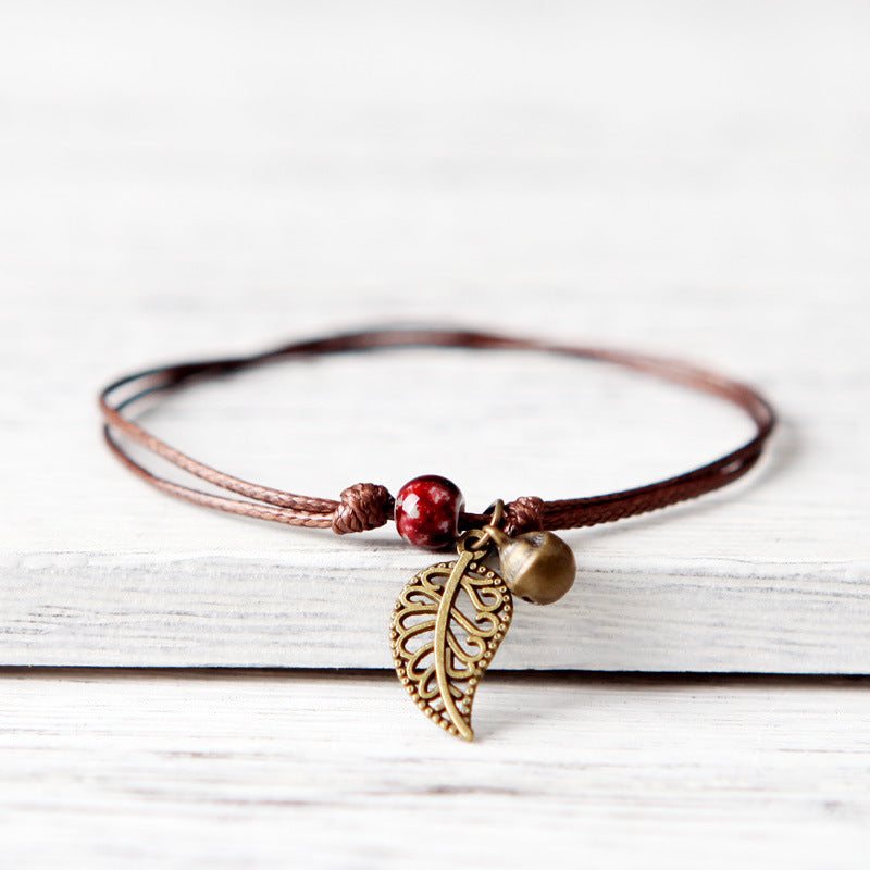 Wholesale Bohemian Retro  Leaf Bracelet Jewelry