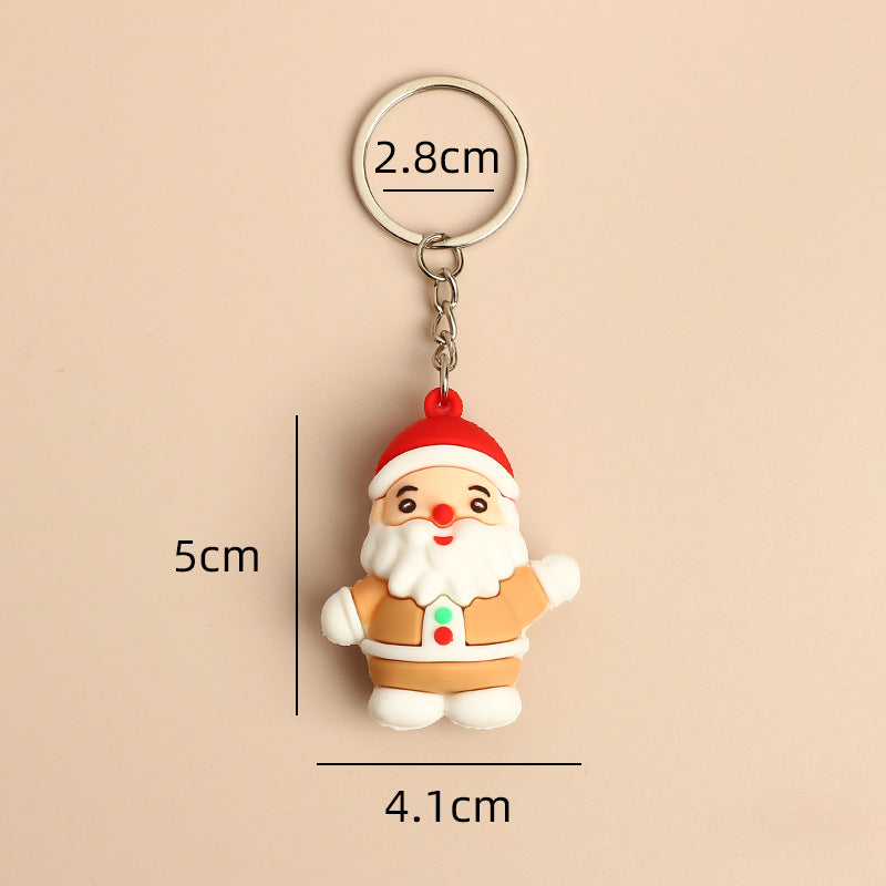 Wholesale Christmas Cute Cartoon Santa Claus Keychains ACC-KC-HongAo002