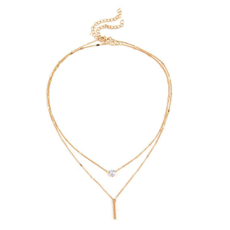 Wholesale Multi-layer Necklace Irregular Chain ACC-NE-QiYu011