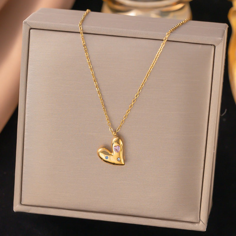Wholesale Light Luxury Stainless Steel Necklace ACC-NE-Qinji004