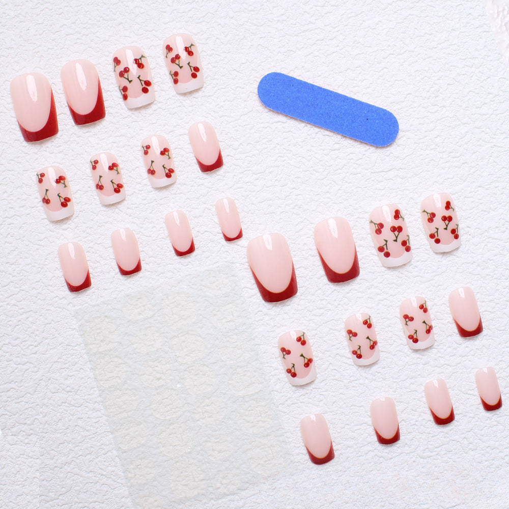 Wholesale 24 Pieces/box Press-on Nails Kits Nail Stickers ACC-NS-XingNai010