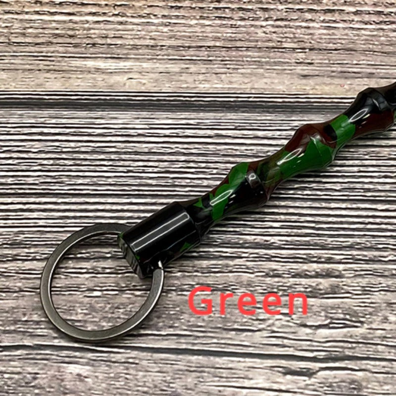 Wholesale Leopard Print Camouflage Aluminum Alloy Pen Shape Hard Keychains ACC-KC-ChiP002
