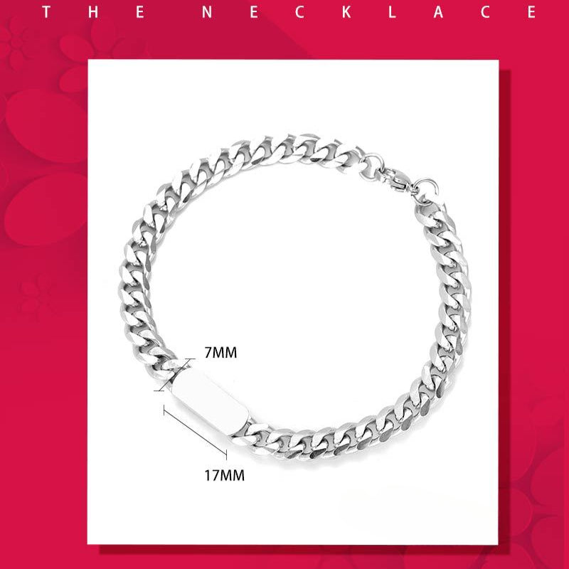 Wholesale Titanium Steel Hiphop Simple Bracelet ACC-BT-Leisuo002