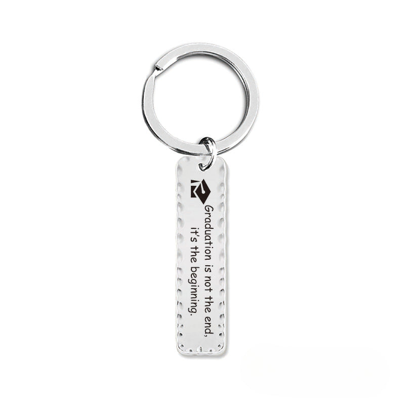 Wholesale 2024 Graduation Season Gift Inspirational Phrase Stainless Steel Keychain ACC-KC-Ganggu012